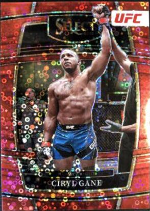 Ciryl Gane 2022 Panini Select UFC Concourse #47 Red Disco