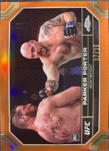 Parker Porter 2024 Topps Chrome UFC Base #142 Orange Refractor