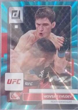 Movsar Evloev 2023 Panini Donruss UFC Base #17 Teal Laser