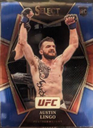 Austin Lingo 2022 Panini Select UFC Premier Level #197 Blue Prizm