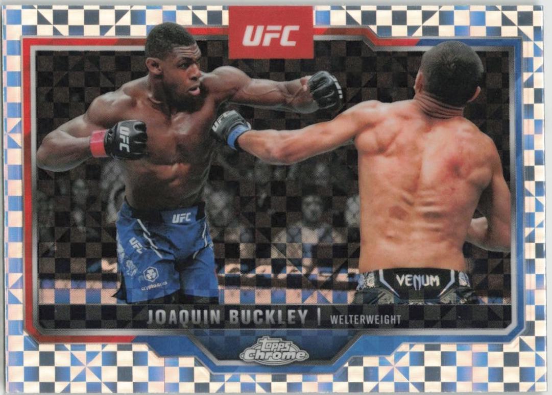 Joaquin Buckley 2025 Topps Chrome UFC Base #39 X-Fractor