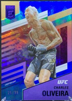 Charles Oliveira 2021 Panini Chronicles UFC Base Crusade #223 Blue