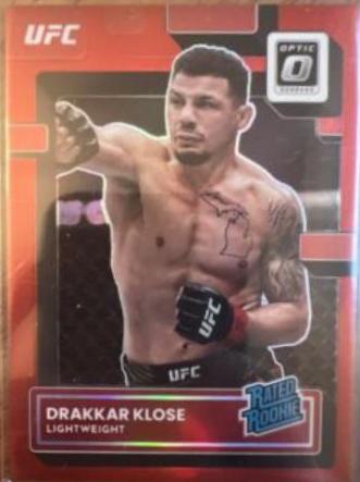 Drakkar Klose 2023 Panini Donruss Optic UFC Base #114 Red