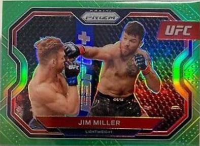 Jim Miller 2021 Panini Prizm UFC Base #160 Neon Green