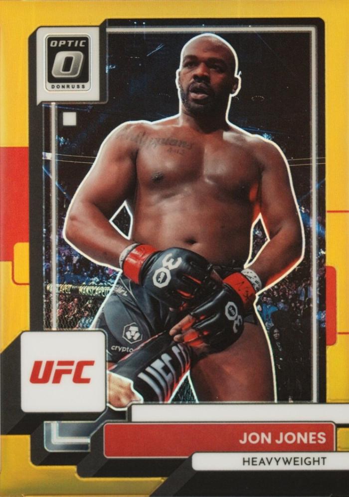 Jon Jones 2023 Panini Donruss Optic UFC Base #85 Gold