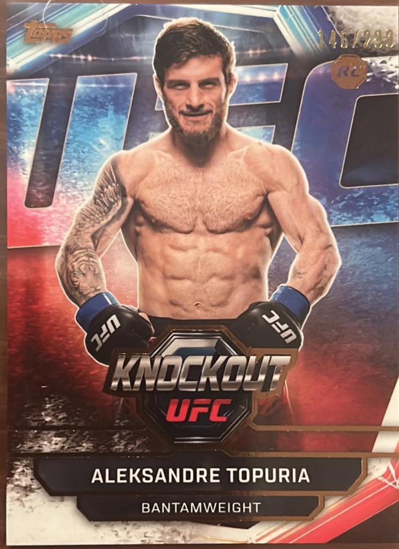 Aleksandre Topuria 2026 Topps Knockout UFC Base #92 Bronze