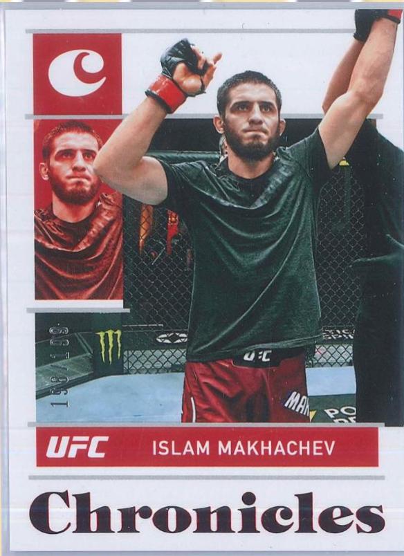 Islam Makhachev 2022 Panini Chronicles UFC Base Chronicles #73 Red