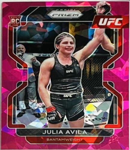 Julia Avila 2022 Panini Prizm UFC Base #136 Pink Ice