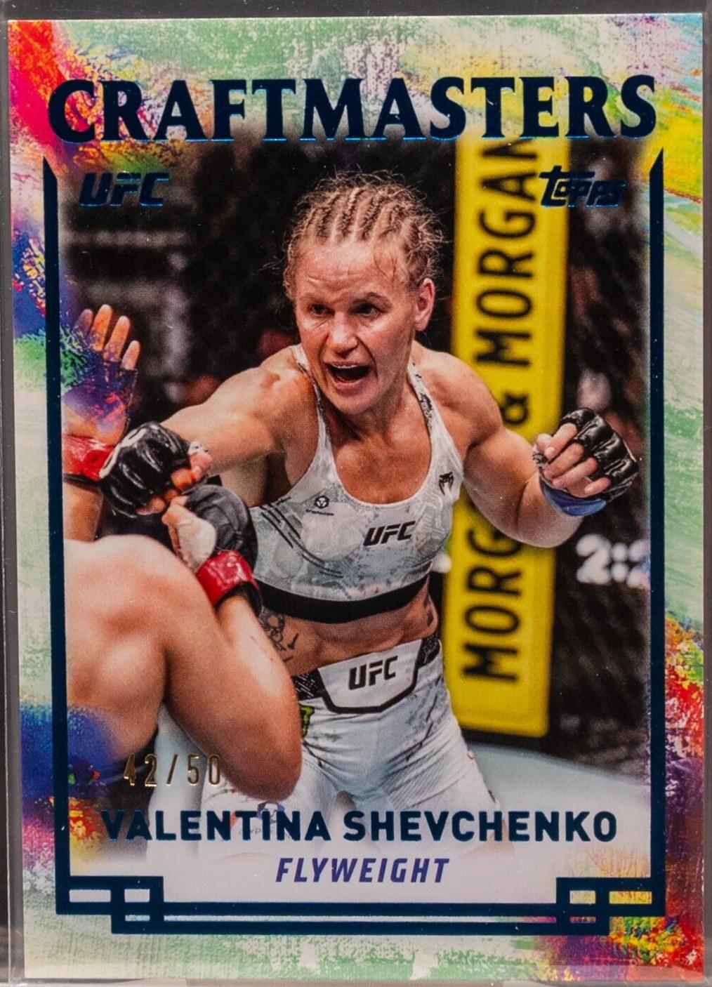 Valentina Shevchenko 2024 Topps Knockout UFC Craftmasters #CRM-6 Blue