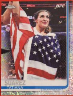 Tatiana Suarez 2019 Topps Chrome UFC Base #29 Diamond Hot Box