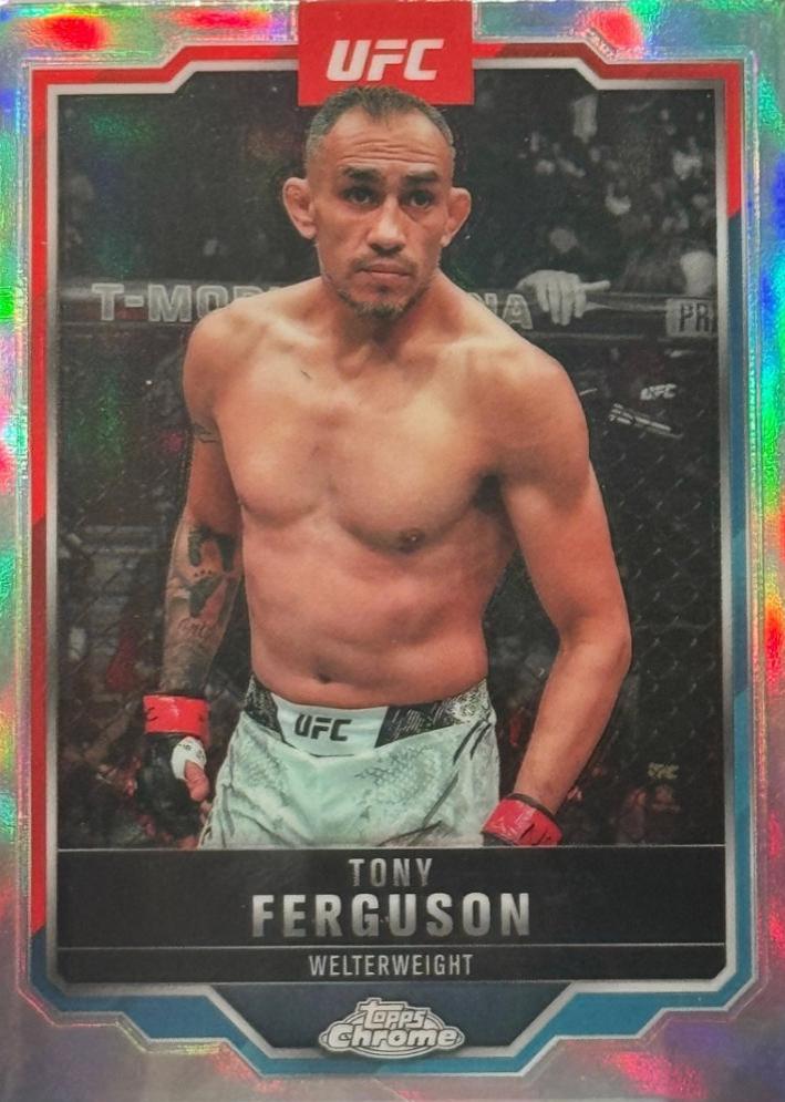 Tony Ferguson 2025 Topps Chrome UFC Base #171 Refractor