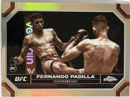 Fernando Padilla 2024 Topps Chrome UFC Base #35 Sepia Refractor