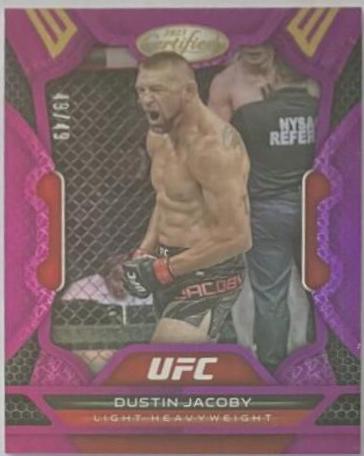 Dustin Jacoby 2023 Panini Chronicles UFC Base Certified #223 Platinum