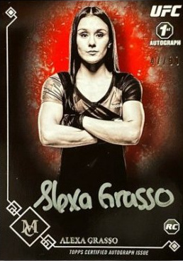 Alexa Grasso 2017 Topps Museum Collection UFC Museum Autographs #MA-AG Gold