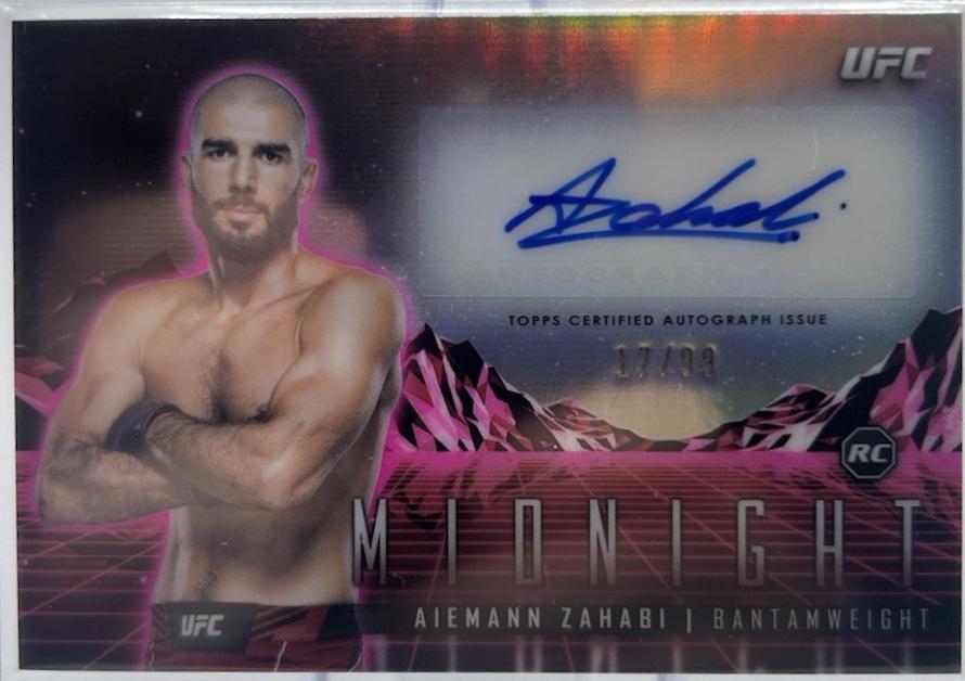 Aiemann Zahabi 2024 Topps Midnight UFC Horizon Signatures #HS-AZI Twilight