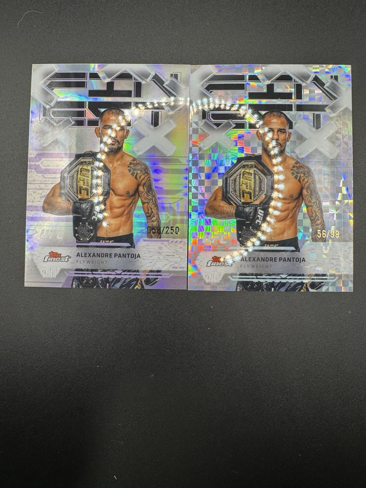 Alexandre Pantoja 2025 Topps Finest UFC Base Common #18 Purple Refractor