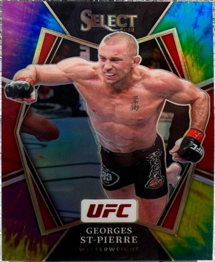 Georges St-Pierre 2022 Panini Select UFC Premier Level #108 Tie Dye