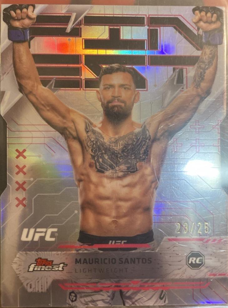 Mauricio Ruffy 2025 Topps Finest UFC Base Rare #231 Die-Cut Refractor