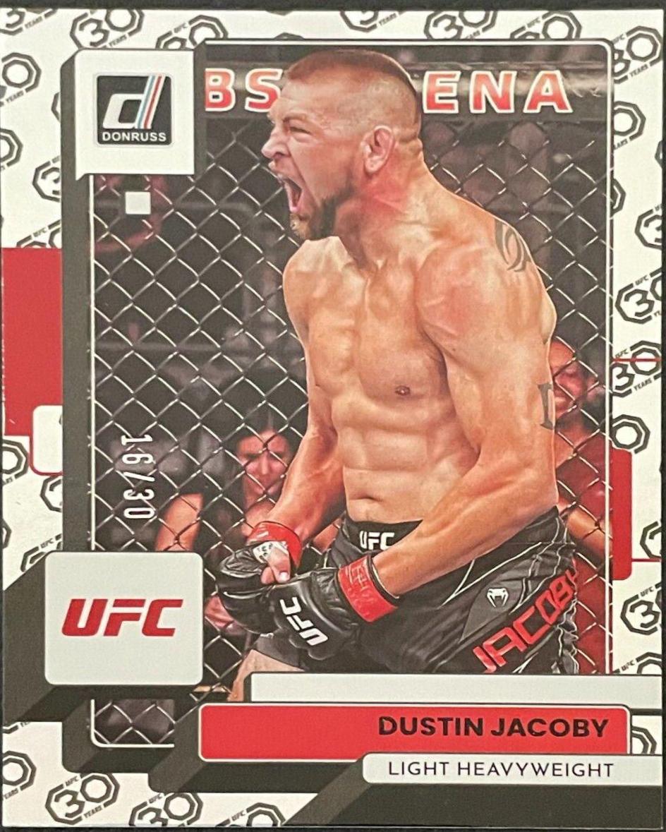 Dustin Jacoby 2023 Panini Donruss UFC Base #160 30th Anniversary