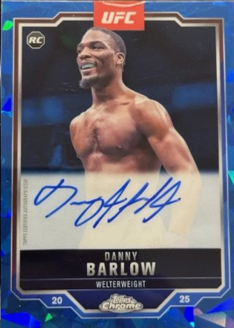 Danny Barlow 2025 Topps Chrome Sapphire UFC Chrome Rookie Autographs Sapphire #CRA-DB Padparadscha Sapphire