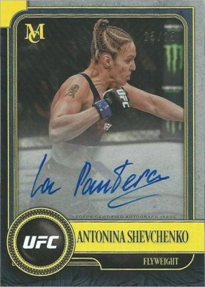 Antonina Shevchenko 2019 Topps UFC Museum Collection Museum Autographs #MA-AS Ruby