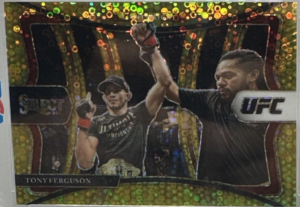Tony Ferguson 2021 Panini Select UFC Premier Level #110 Gold Disco