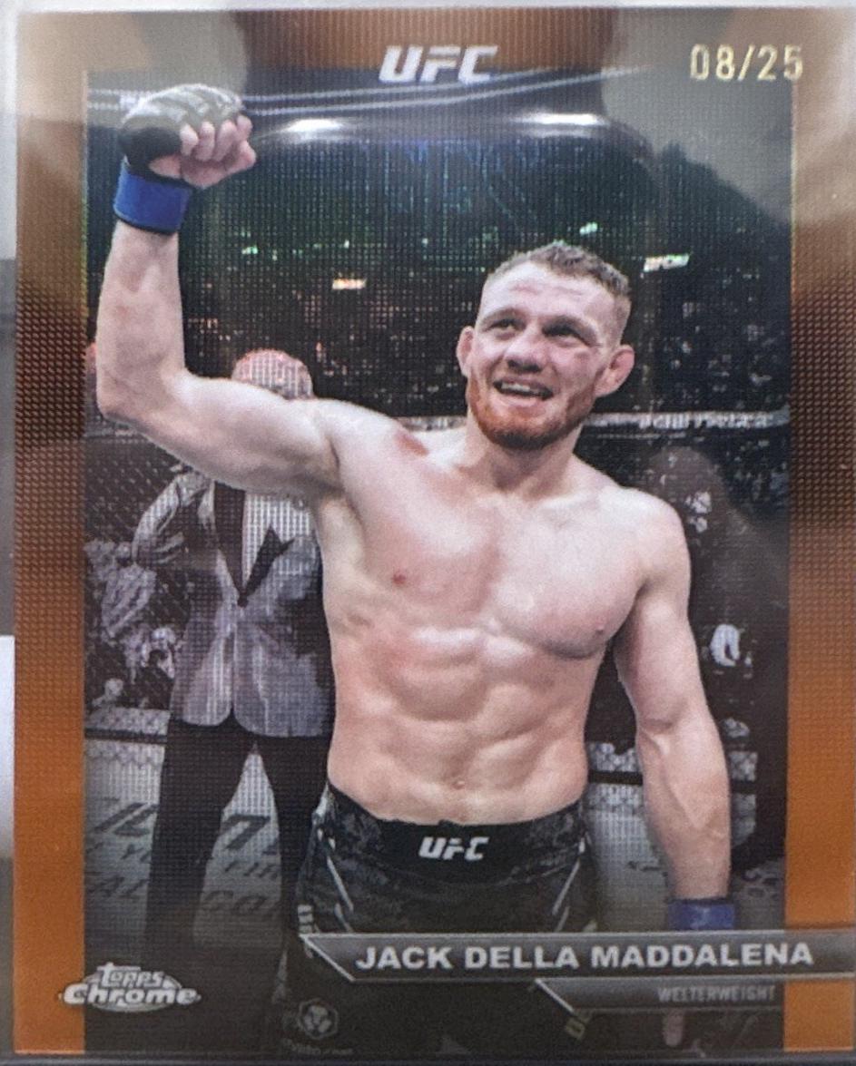 Jack Della Maddalena 2026 Topps Chrome UFC Manifesting Moments #MM-8 Blue Refractor