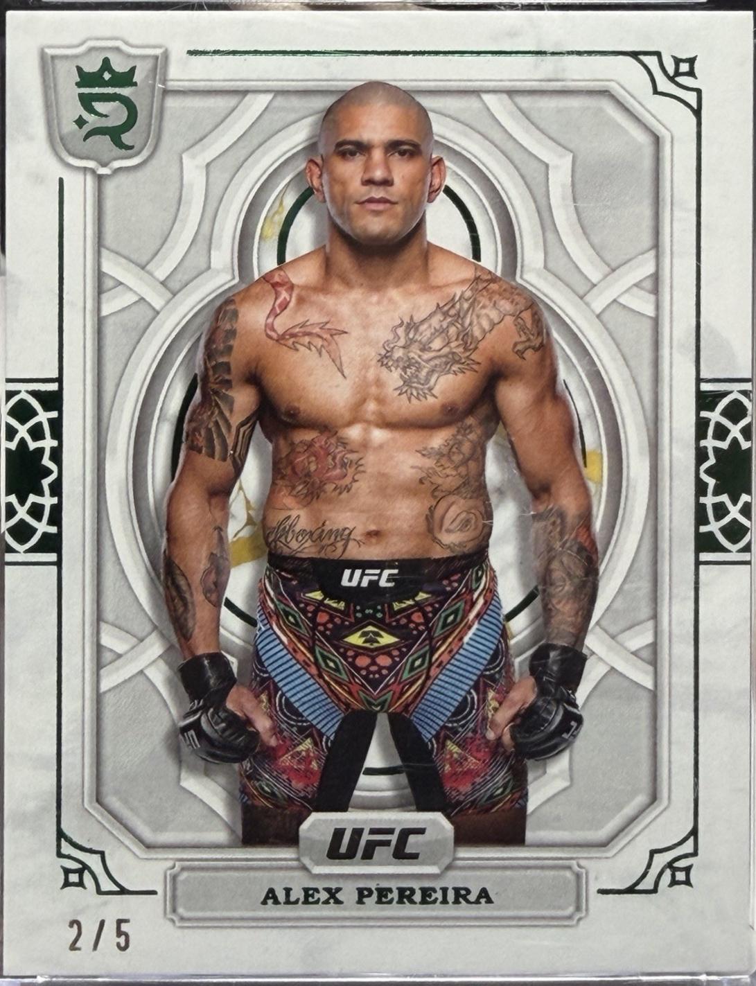 Alex Pereira 2024 Topps Royalty UFC Base #25 Green