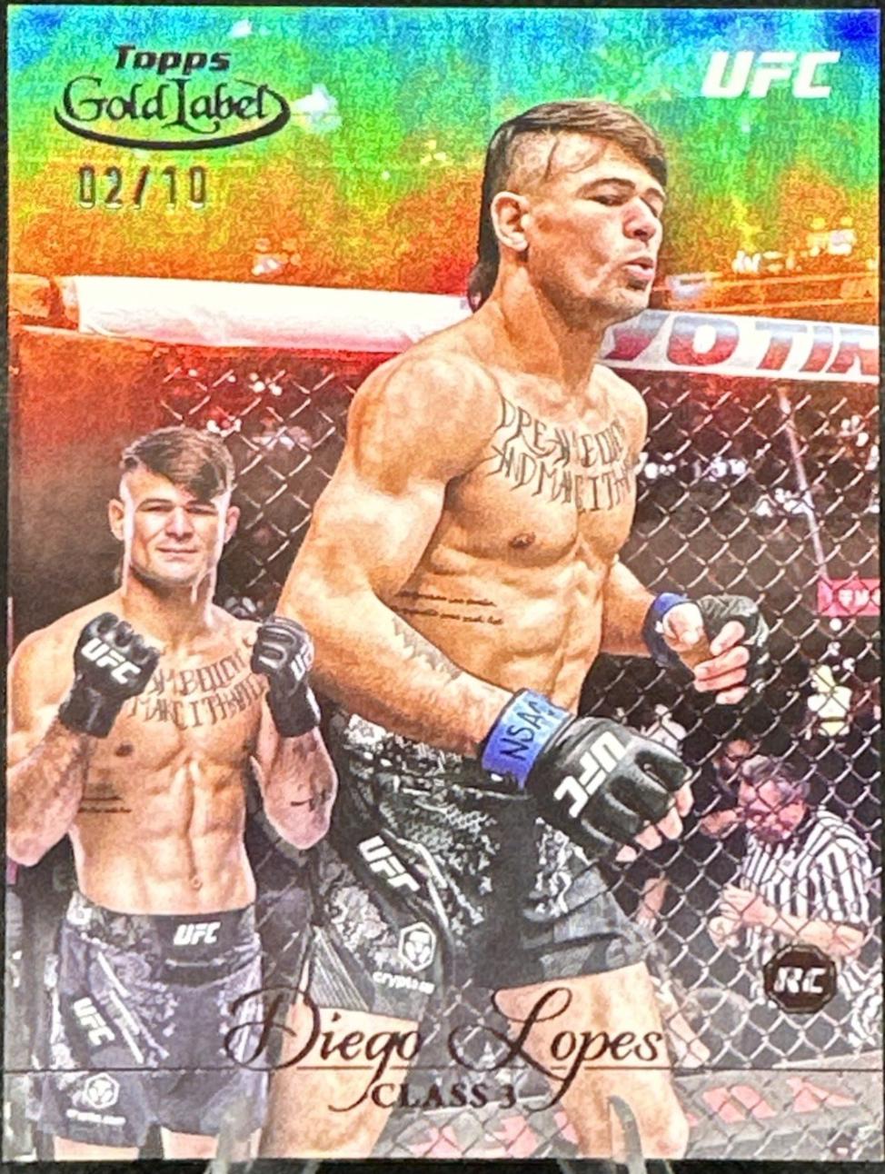 Diego Lopes 2024 Topps Gold Label UFC Base Class III #89 Black