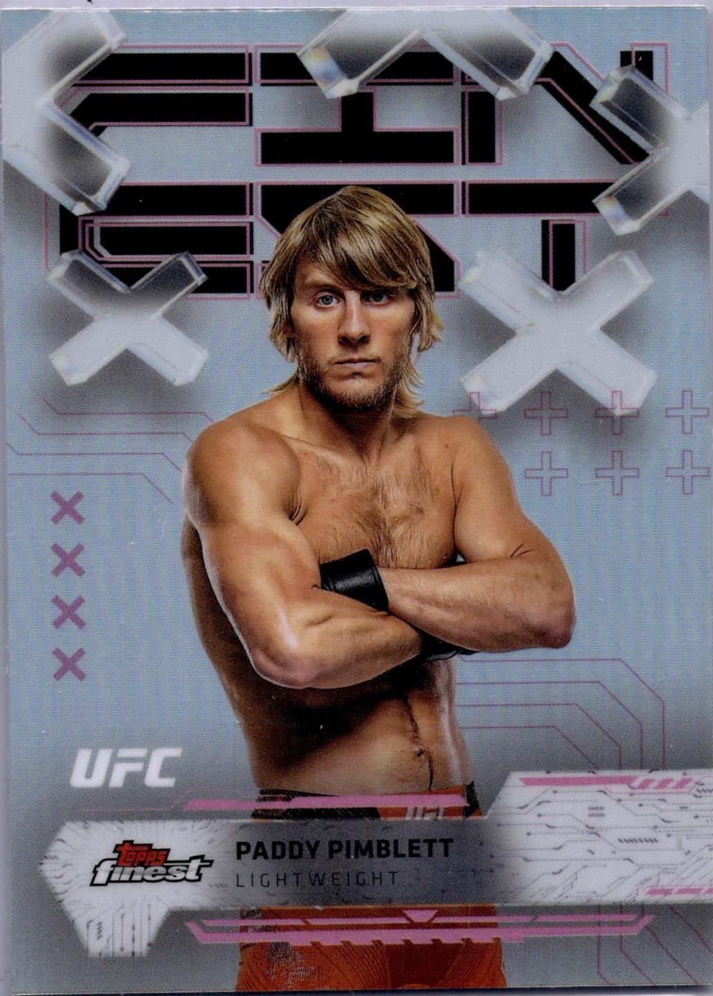 Paddy Pimblett 2025 Topps Finest UFC Base Common #10 Refractor