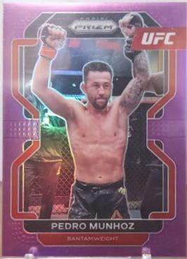 Pedro Munhoz 2022 Panini Prizm UFC Base #180 Purple