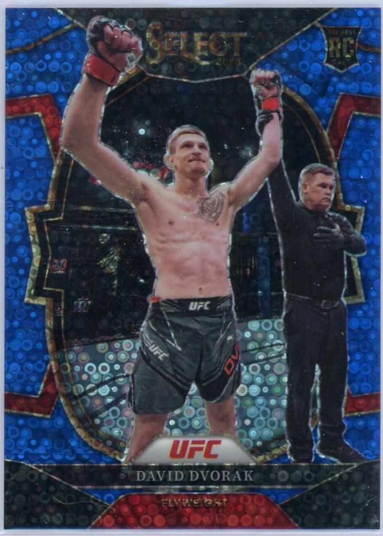 David Dvorak 2023 Panini Select UFC Concourse #42 Blue Disco