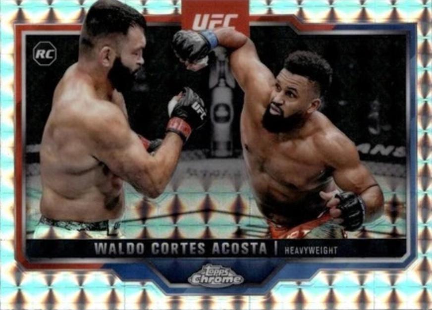 Waldo Cortes Acosta 2025 Topps Chrome UFC Base #19 Geometric Refractor
