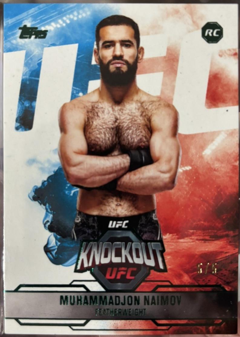 Muhammadjon Naimov 2025 Topps Knockout UFC Base #17 Emerald