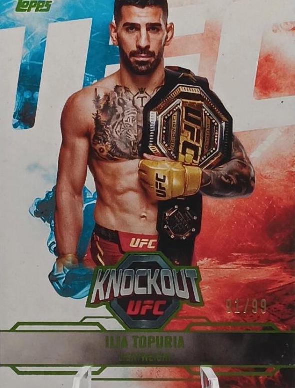 Ilia Topuria 2025 Topps Knockout UFC Base #69 Lime Green