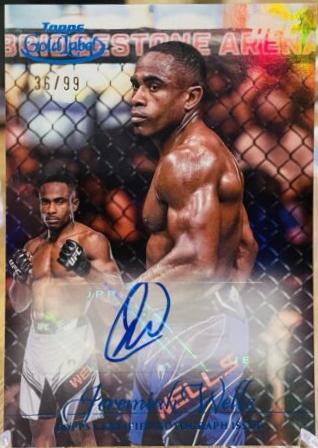 Jeremiah Wells 2024 Topps Gold Label UFC Gold Label Autographs #GLA-JWE Blue