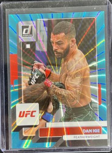 Dan Ige 2023 Panini Donruss UFC Base #80 Teal Laser