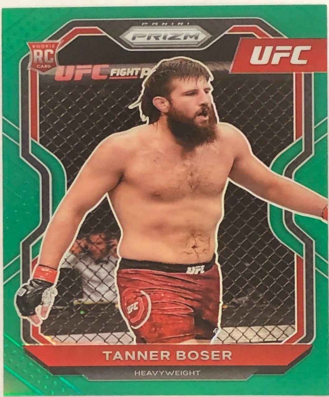 Tanner Boser 2021 Panini Prizm UFC Base #91 Green