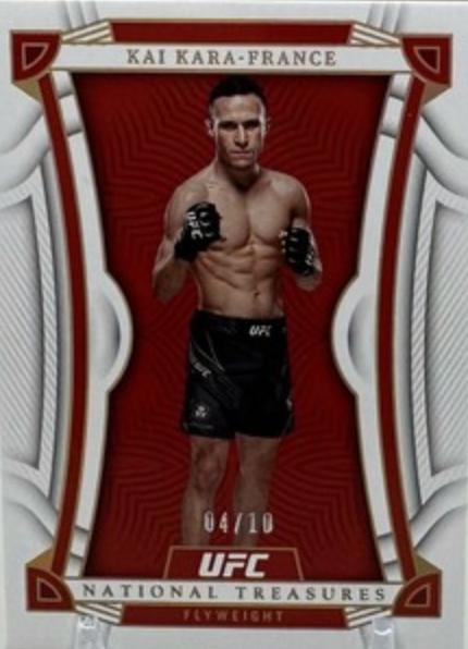 Kai Kara-France 2023 Panini Chronicles UFC Base National Treasures #438 Gold