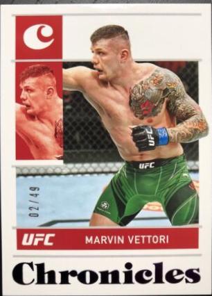 Marvin Vettori 2022 Panini Chronicles UFC Base Chronicles #58 Purple