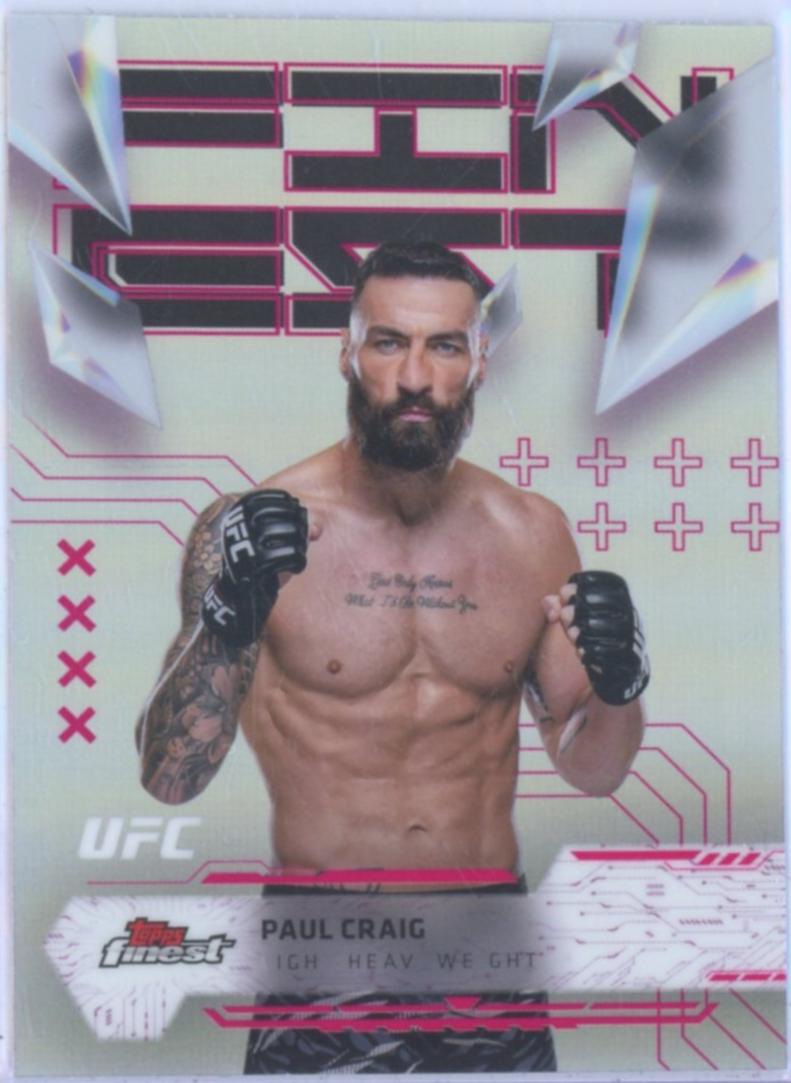 Paul Craig 2025 Topps Finest UFC Base Uncommon #143 Refractor