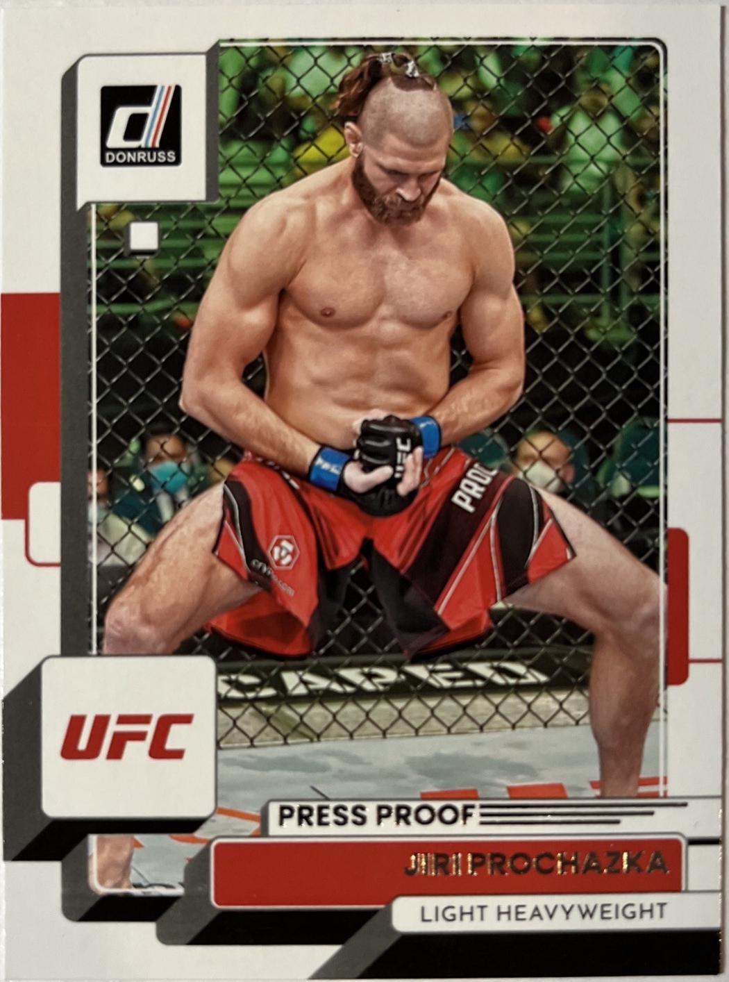 Jiri Prochazka 2023 Panini Donruss UFC Base #14 Press Proof Silver