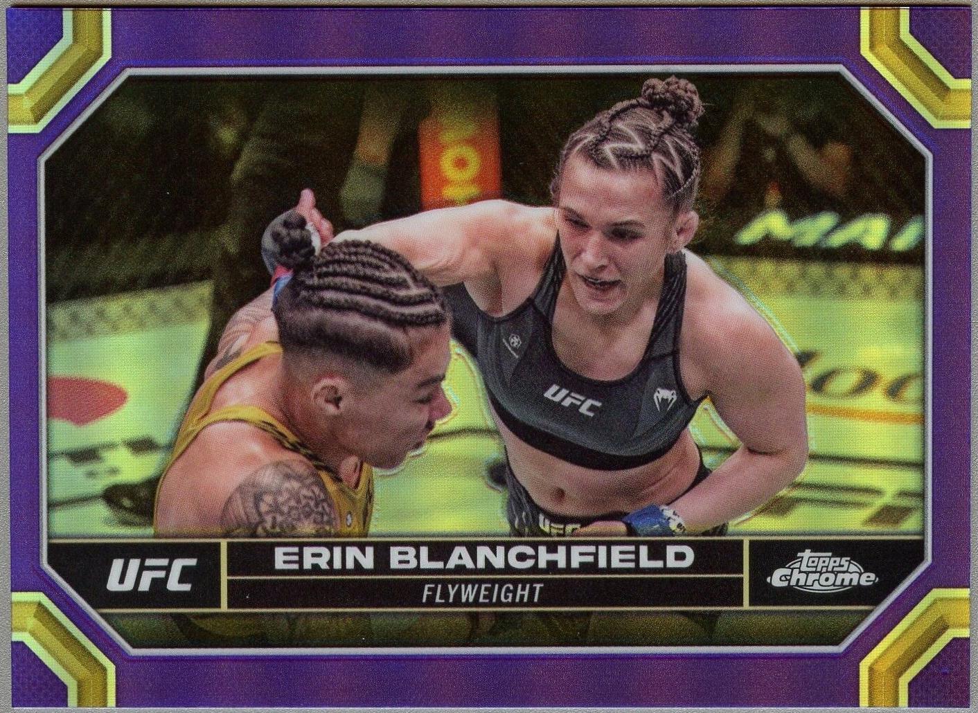 Erin Blanchfield 2024 Topps Chrome UFC Base #65 Purple Refractor