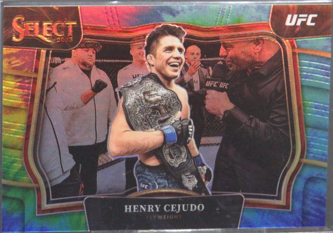 Henry Cejudo 2023 Panini Select UFC Octagonside #240 Tie Dye