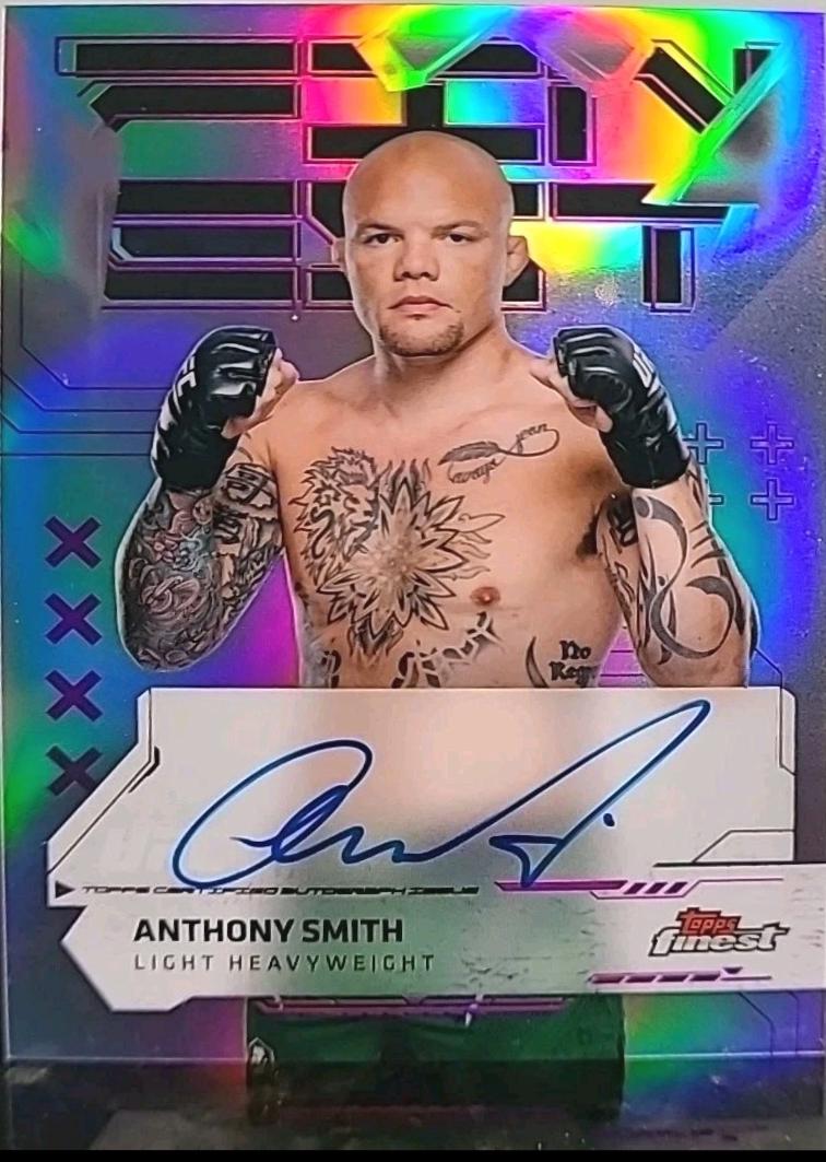 Anthony Smith 2025 Topps Finest UFC Finest Autographs #FA-AS Refractor