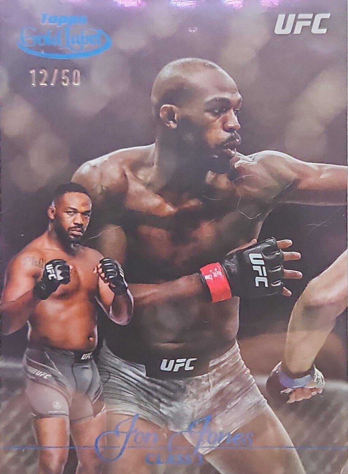 Jon Jones 2024 Topps Gold Label UFC Base Class III #44 Blue