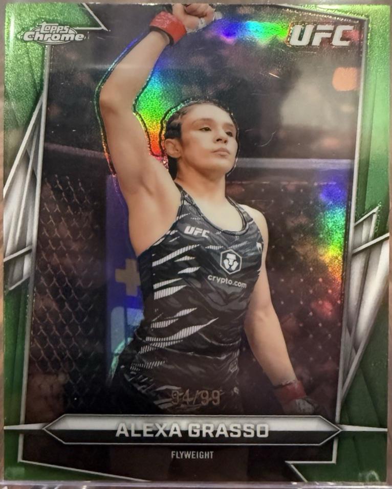 Alexa Grasso 2026 Topps Chrome UFC Base #170 Green Refractor