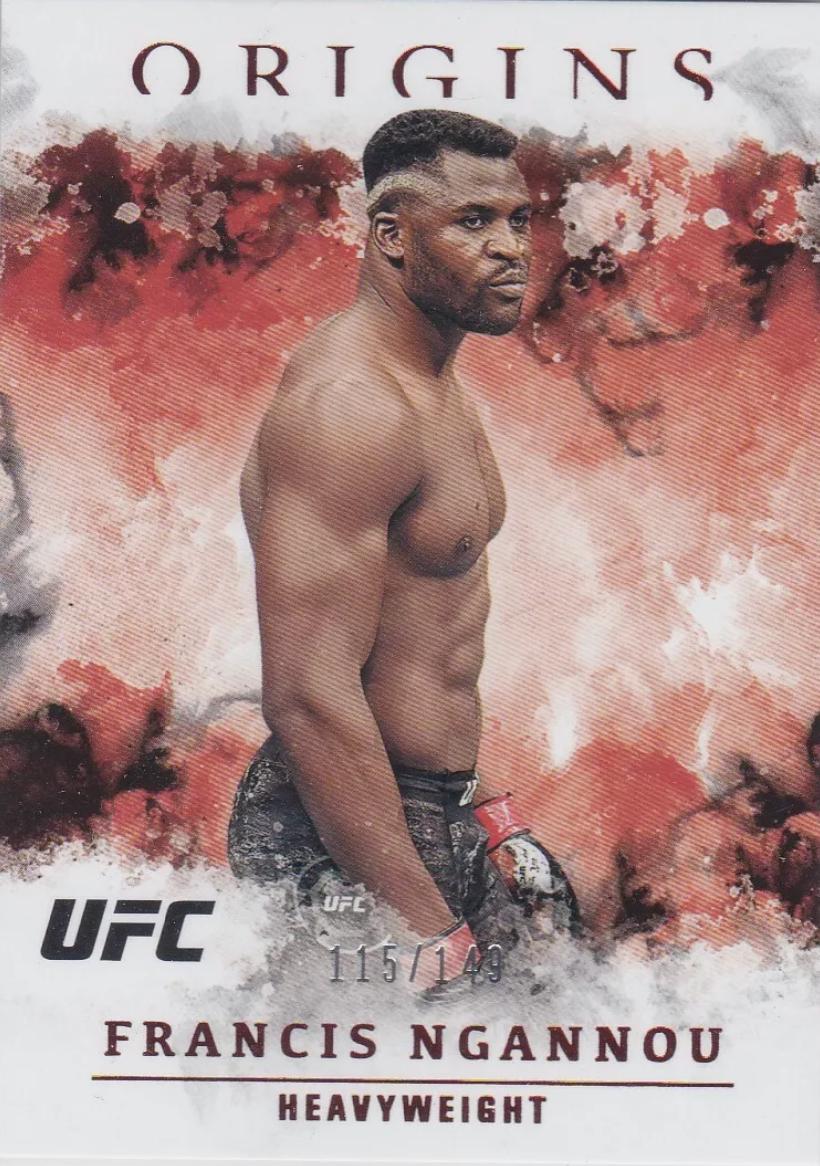 Francis Ngannou 2021 Panini Chronicles UFC Base Origins #34 Red