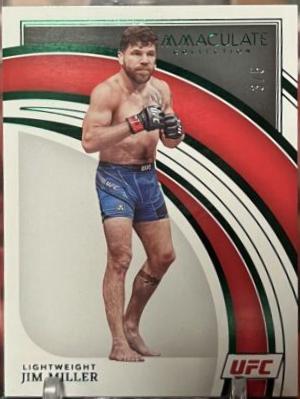 Jim Miller 2022 Panini Immaculate UFC Base #67 Green