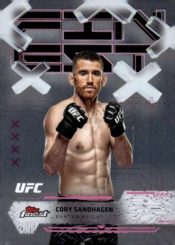 Cory Sandhagen 2025 Topps Finest UFC Base Common #31 Checkerboard Refractor